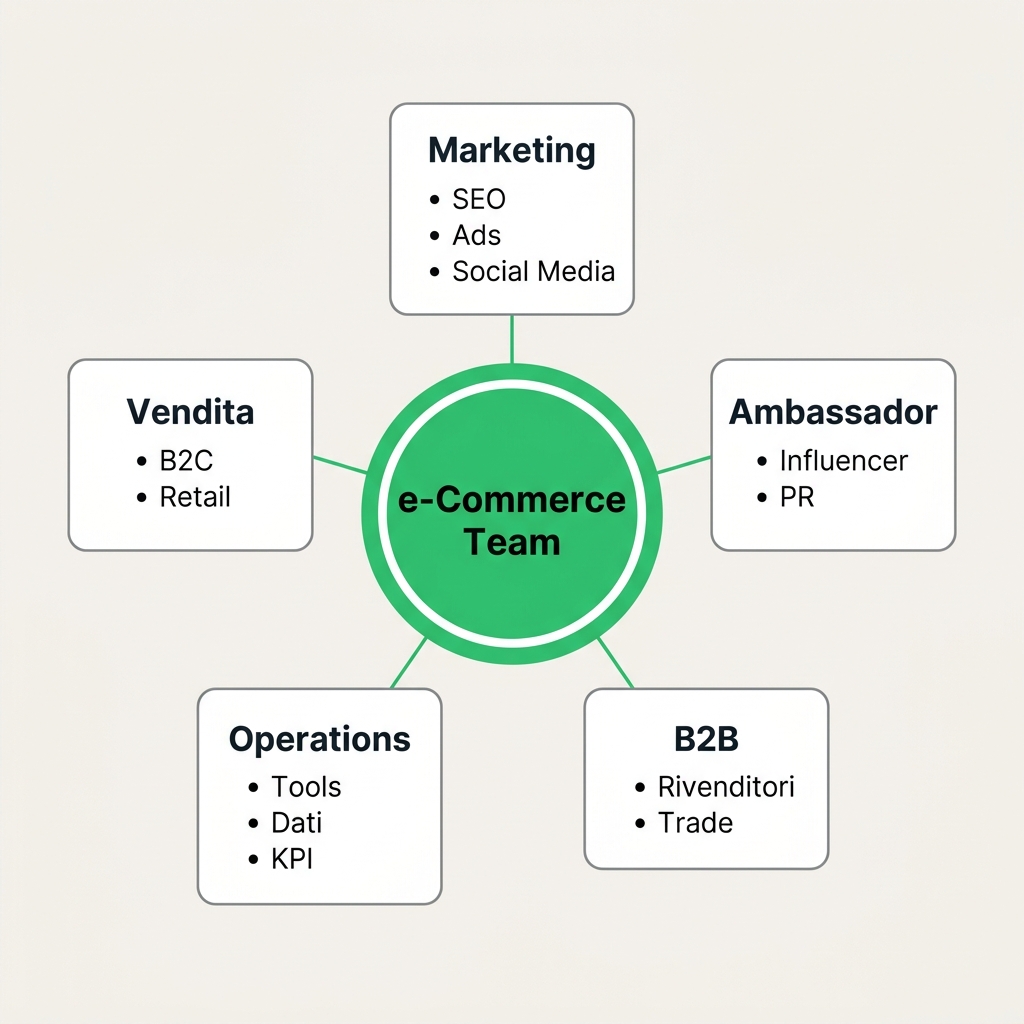 e-Commerce team mind map
